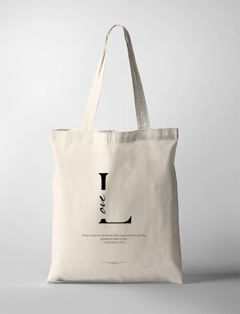 Love {Tote Bag} - tote bag by Dandelion Art Print, The Commandment Co , Singapore Christian gifts shop