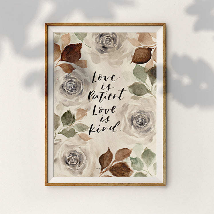 floral watercolour print a3 poster gifting option TCCO commandment co singapore christian bookstore gift shop