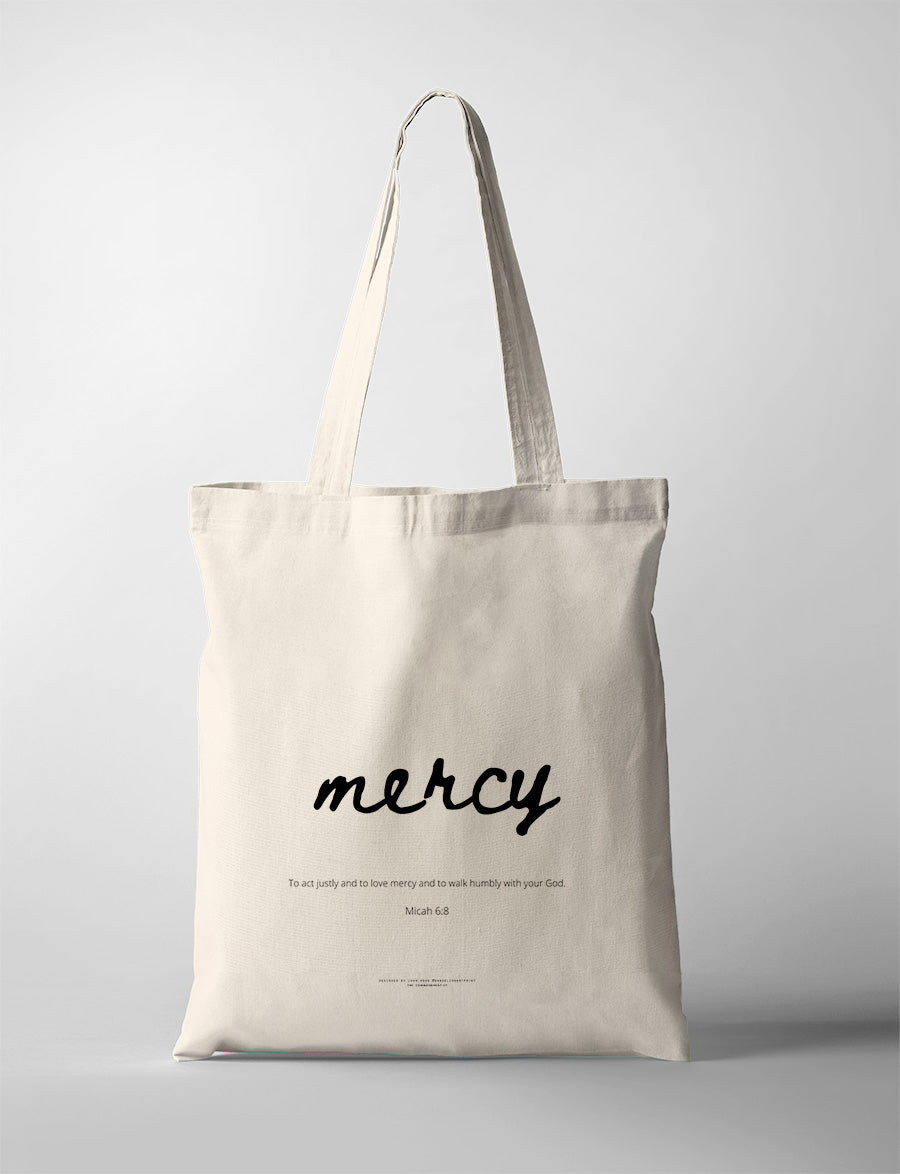 Love Mercy {Tote Bag} - tote bag by Dandelion Art Print, The Commandment Co , Singapore Christian gifts shop