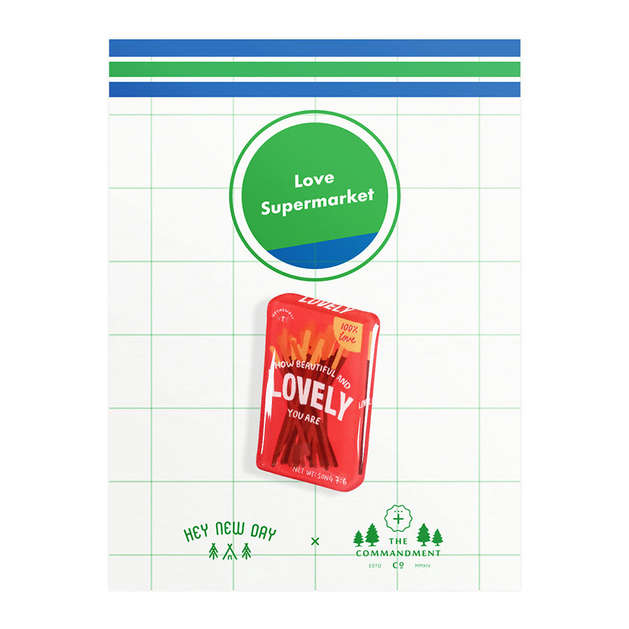 Lovely Chocolate Stick {LOVE SUPERMARKET Pins} - Accessories by Hey New Day, The Commandment Co , Singapore Christian gifts shop
