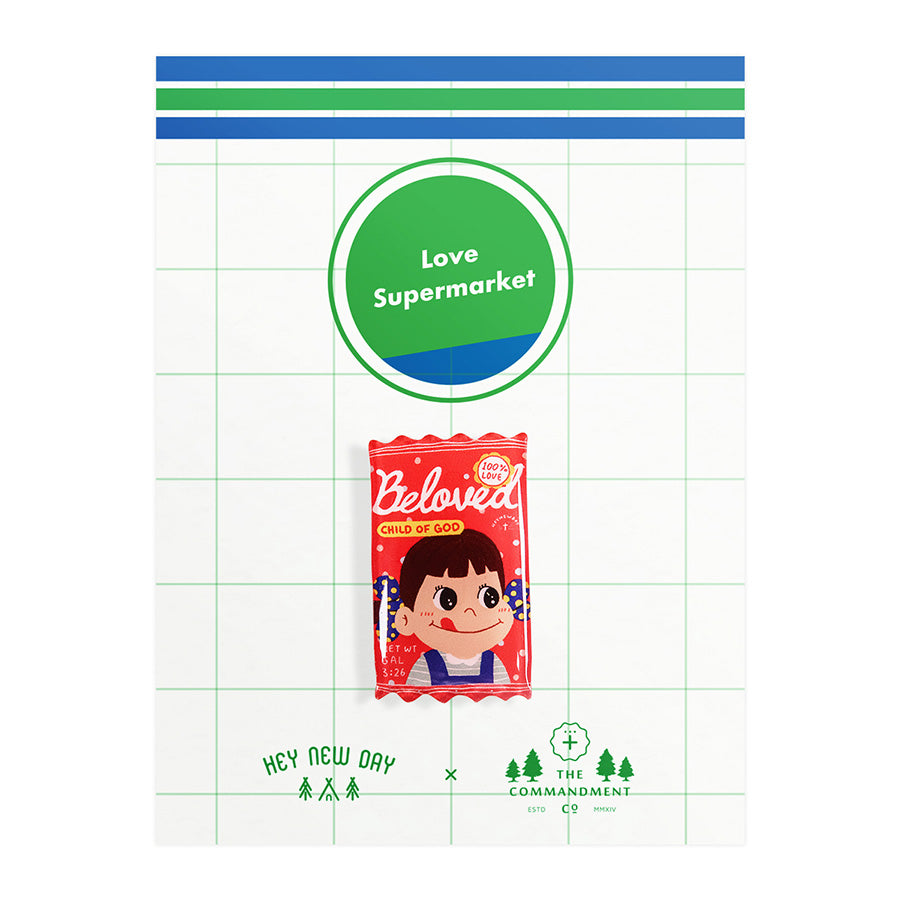 Beloved Milky Candy {LOVE SUPERMARKET Pins} - Accessories by Hey New Day, The Commandment Co