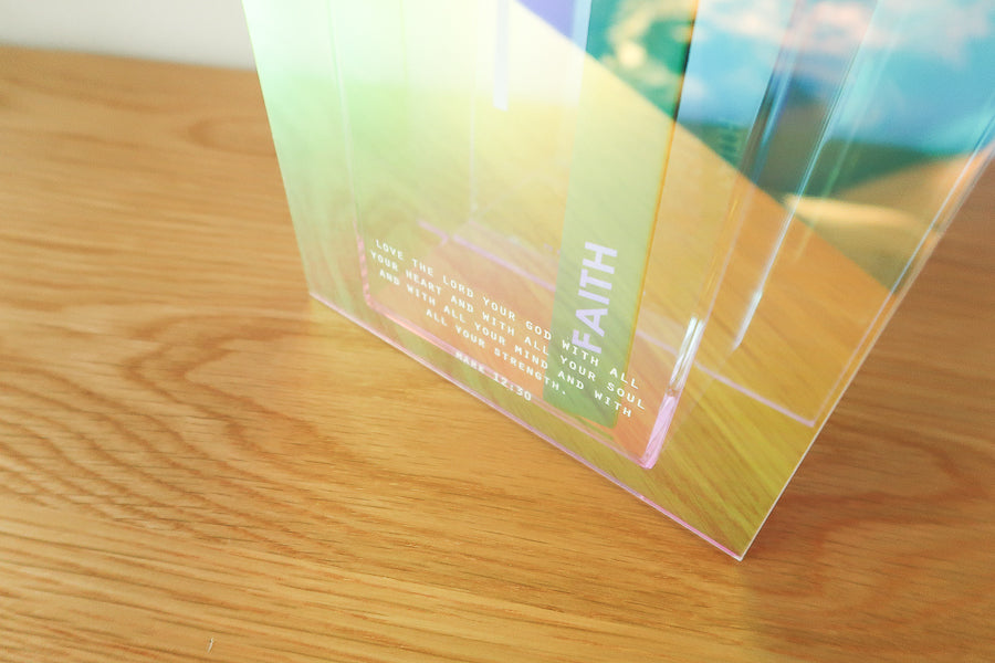 Love The Lord {Iridescent Acrylic Vase} - by The Commandment Co, The Commandment Co , Singapore Christian gifts shop
