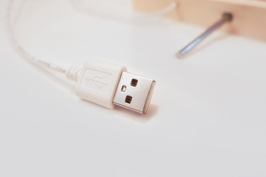 USB connection on May God Bless This Home night light