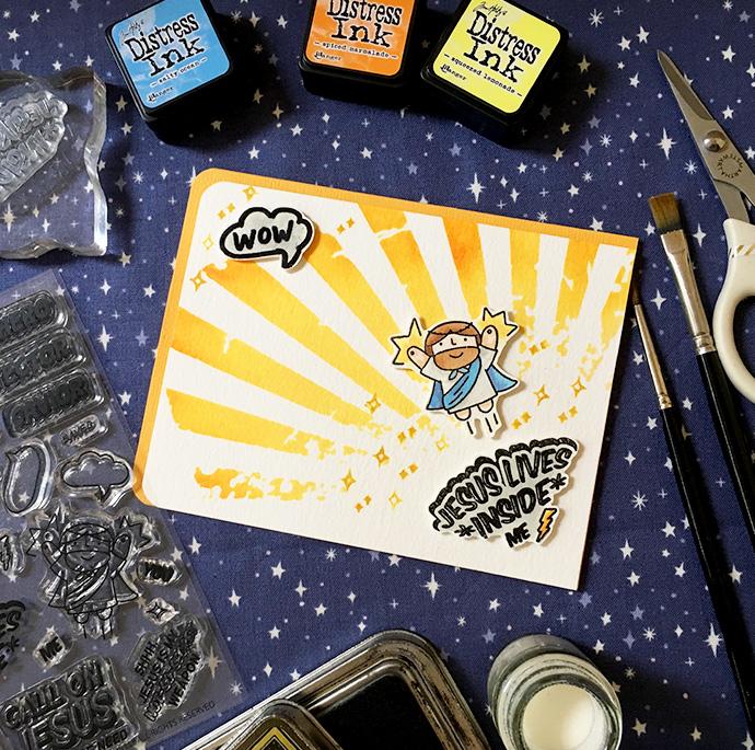 DIY Golden cards made by stamping