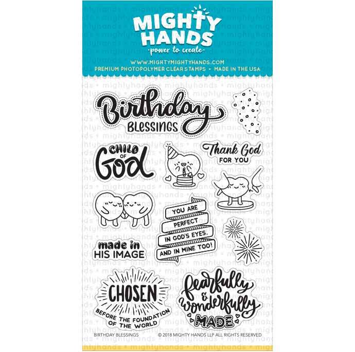 Birthday Blessings {Stamp} - Stamps by Mighty Hands, The Commandment Co