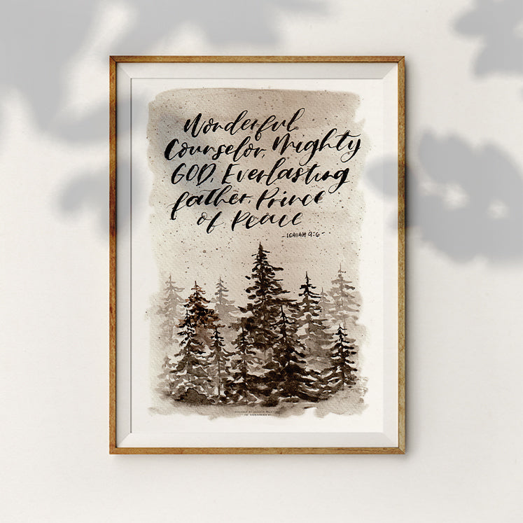 Mighty God {Poster} - Posters by QLetters, The Commandment Co , Singapore Christian gifts shop