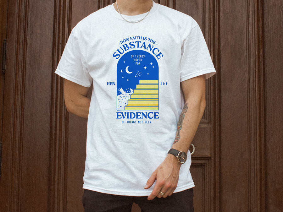Faith Is The Substance {T-shirt} - T-shirt by The Commandment, The Commandment Co , Singapore Christian gifts shop