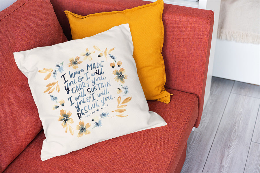 I Have Made You And I Will Carry You {Cushion Cover} - Cushion Covers by Love That Letters, The Commandment Co , Singapore Christian gifts shop