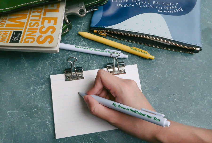 Scripture Pen {Ballpoint Pen} - Brass Pen by The Commandment, The Commandment Co , Singapore Christian gifts shop