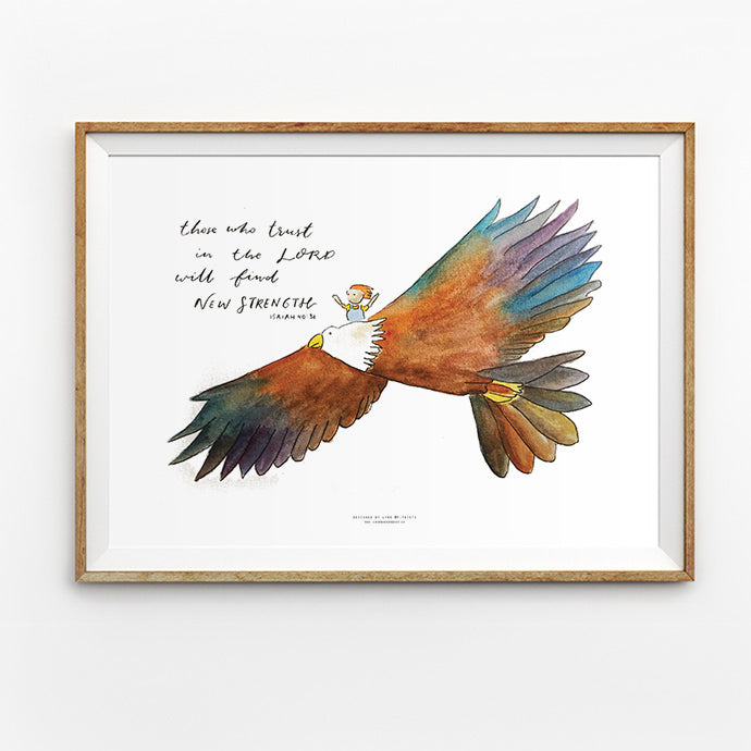 New Strength {Poster} - Posters by P.Paints, The Commandment Co , Singapore Christian gifts shop