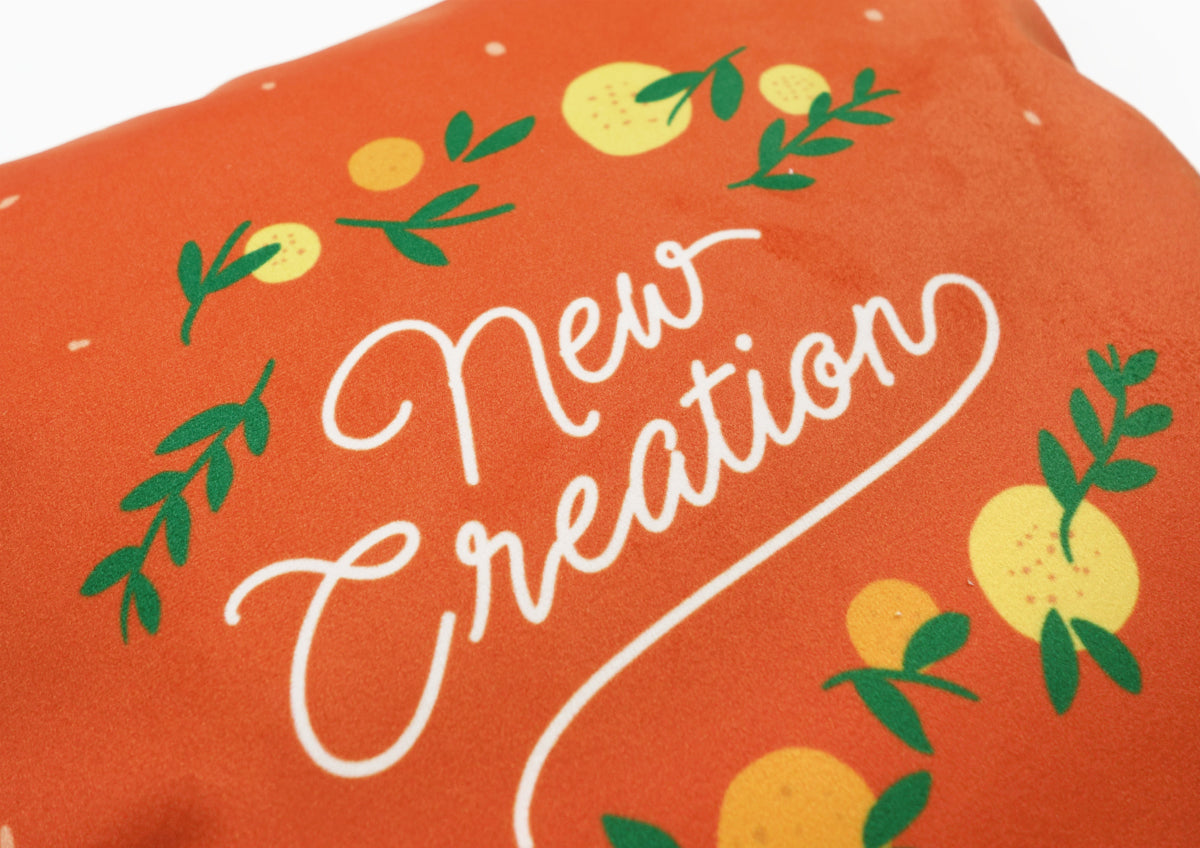 In Christ He Is A New Creation {Cushion Cover} - Cushion Covers by The Commandment Co, The Commandment Co , Singapore Christian gifts shop