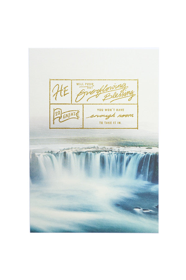 Overflowing Blessing {Card} - Cards by The Commandment, The Commandment Co