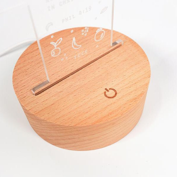 Touch on-off control for the Peace I Leave with You night light