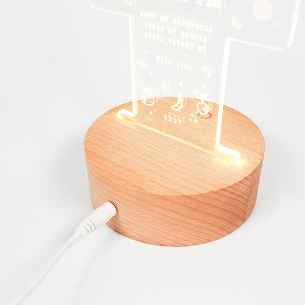 USB power connection for the Peace I Leave with You night light