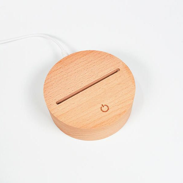 Wooden night-light stand with touch button for Peace I Leave with You