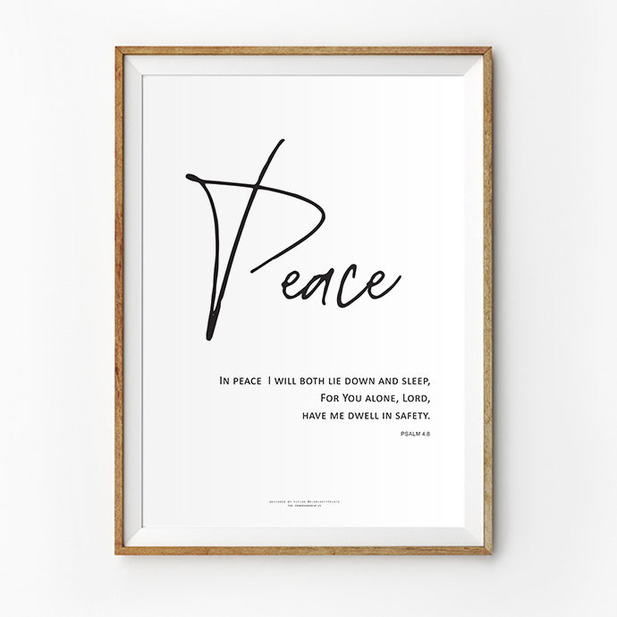 Peace {Poster} - Posters by His Mighty Prints, The Commandment Co