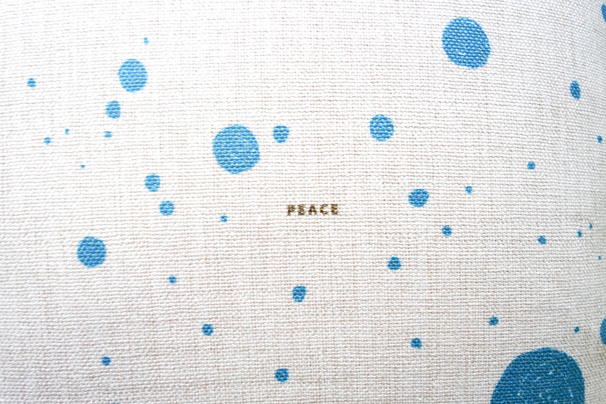 bring peace and happiness to your home today with this cushion cover which will bring a splash of colour and loving message to everyone who enter