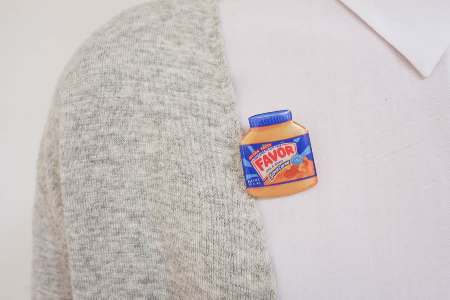 Favor Peanut Butter {LOVE SUPERMARKET Pins} - Accessories by Hey New Day, The Commandment Co , Singapore Christian gifts shop