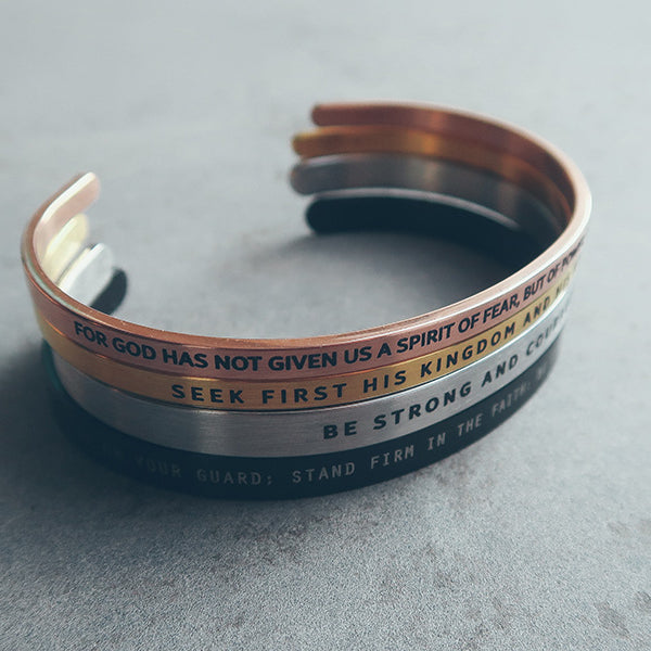 Personalised Christian verse band by J&Co Foundry