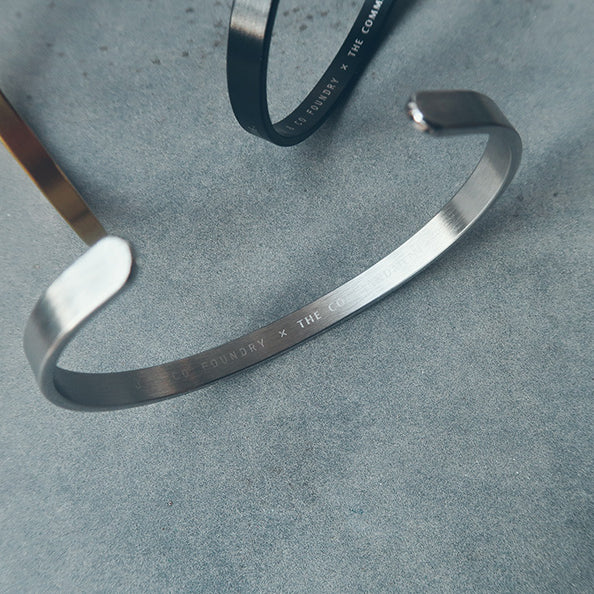 Personalised verse band with front and back engraving