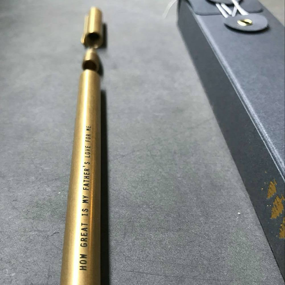 Personalized gifts brass pen in Singapore