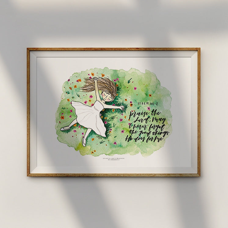 Praise The Lord {Poster} - Posters by A Paper Hope, The Commandment Co , Singapore Christian gifts shop