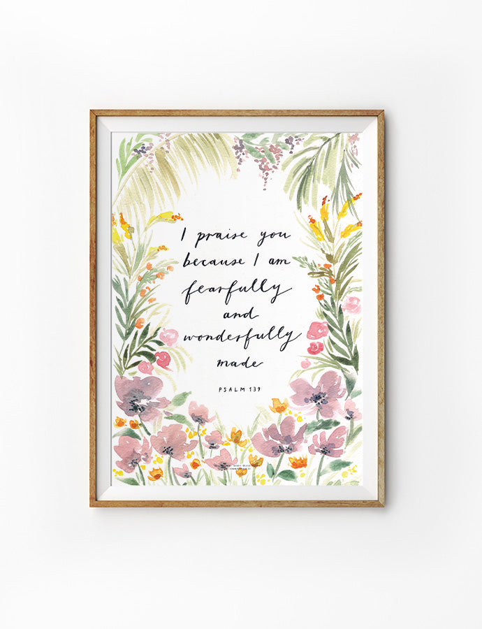 Fearfully And Wonderfully Made {Poster} - Posters by Love The Ark, The Commandment Co , Singapore Christian gifts shop