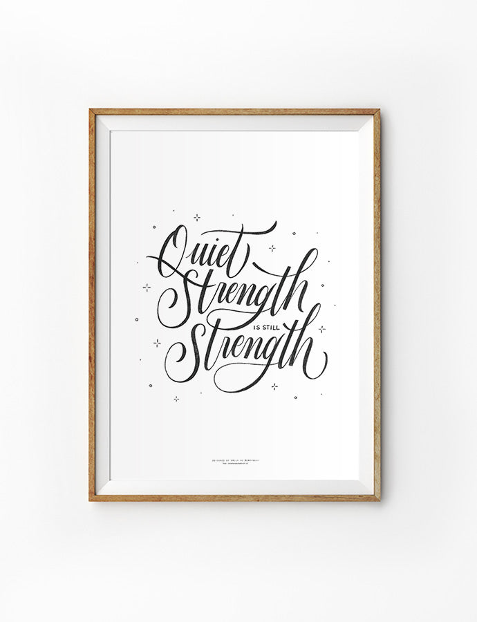 Quiet Strength {Poster} - Posters by Emmyhoky, The Commandment Co , Singapore Christian gifts shop