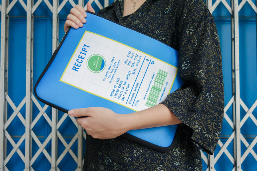 Hope Honey | Laptop Sleeve {LOVE SUPERMARKET} - Laptop Sleeve by The Commandment Co, The Commandment Co , Singapore Christian gifts shop