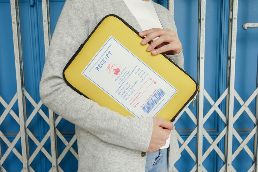 Mustard Faith | Laptop Sleeve - Laptop Sleeve by The Commandment Co, The Commandment Co , Singapore Christian gifts shop