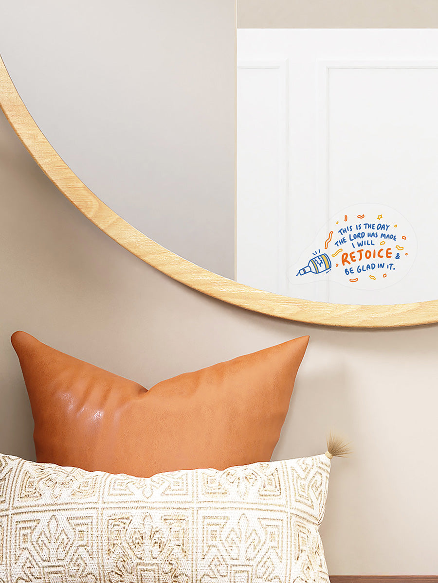 Rejoice {Mirror Decal Stickers} - Decal by The Commandment Co, The Commandment Co , Singapore Christian gifts shop