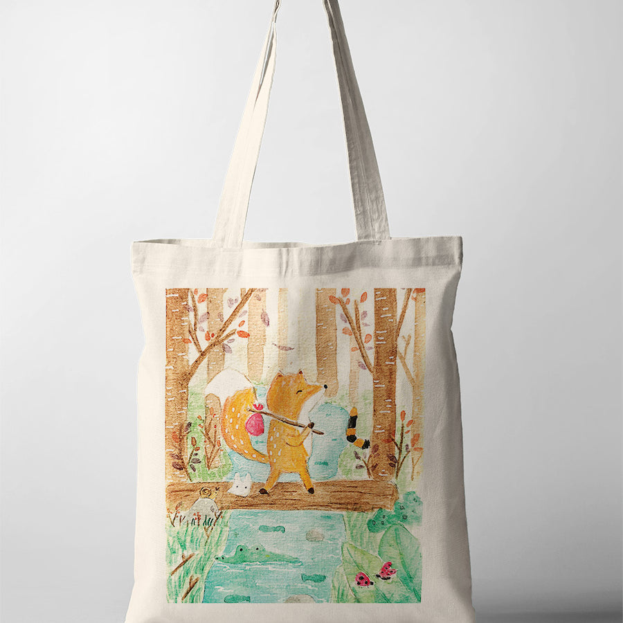 Roaming the Woods {Tote Bag} - tote bag by P.Paints, The Commandment Co , Singapore Christian gifts shop