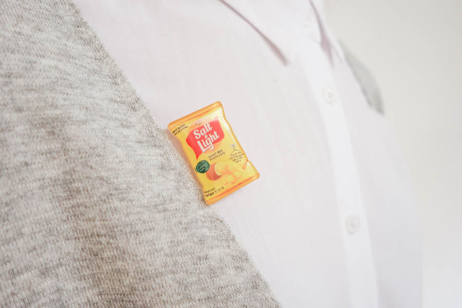 Salt & Light Chips {LOVE SUPERMARKET Pins} - Accessories by Hey New Day, The Commandment Co , Singapore Christian gifts shop