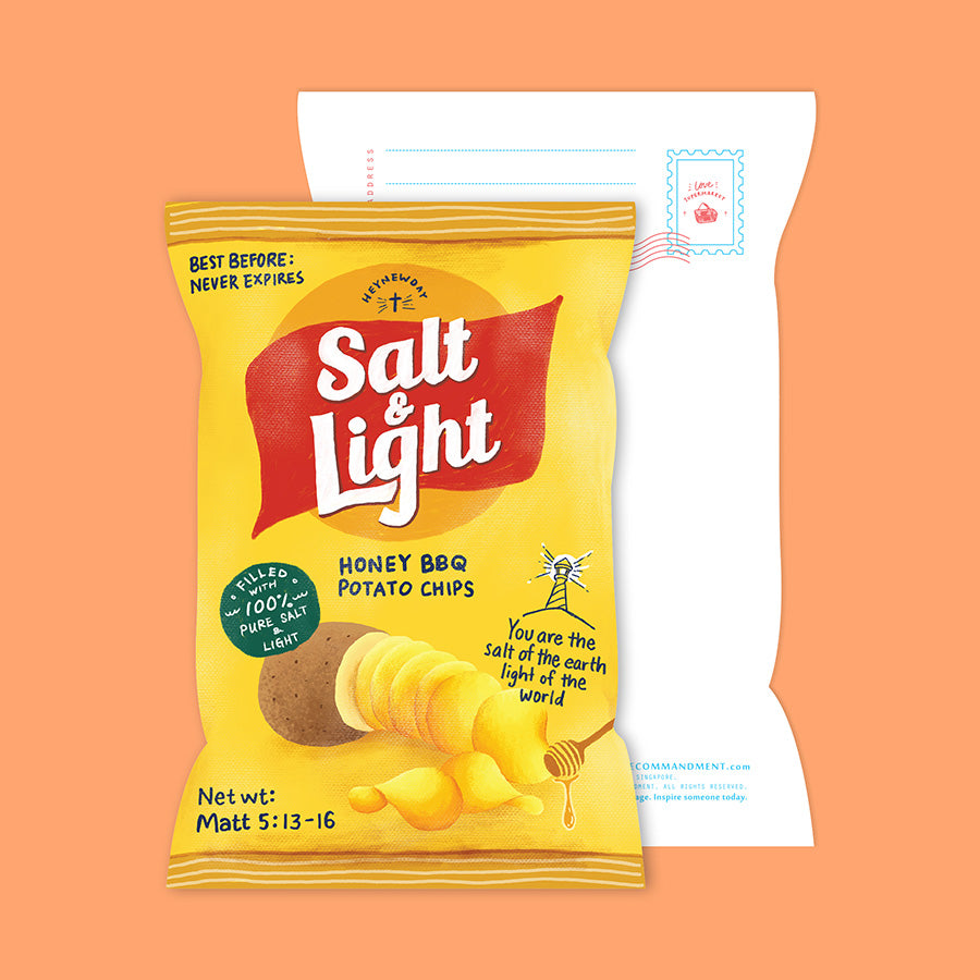Salt & Light Chips {LOVE SUPERMARKET Card} - Cards by The Commandment Co, The Commandment Co , Singapore Christian gifts shop