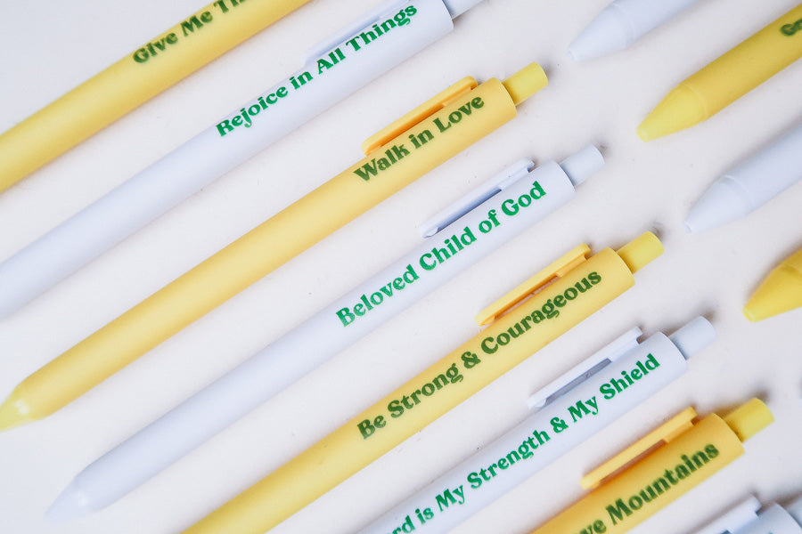 Scripture Pen {Ballpoint Pen} - Brass Pen by The Commandment, The Commandment Co , Singapore Christian gifts shop