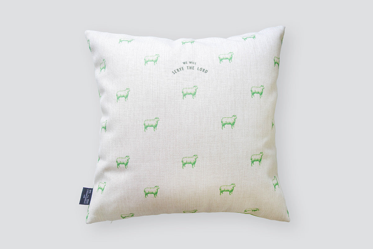 We Will Serve The Lord v2 {Cushion Cover} - Cushion Covers by The Commandment, The Commandment Co , Singapore Christian gifts shop