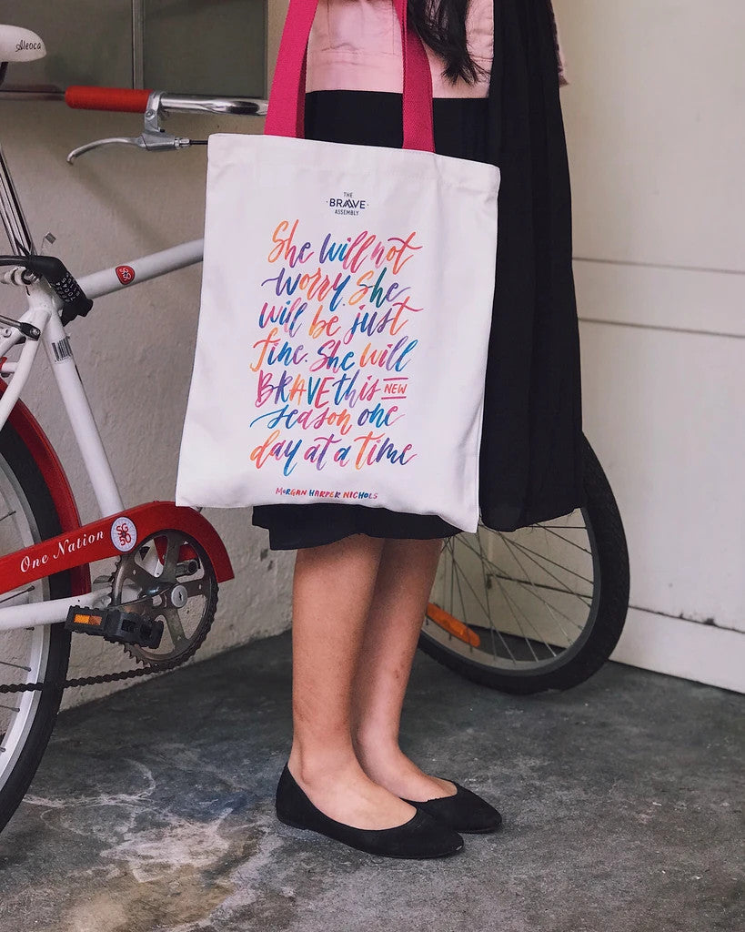 BRAVE {Tote Bag} - tote bag by The Brave Assembly, The Commandment Co , Singapore Christian gifts shop
