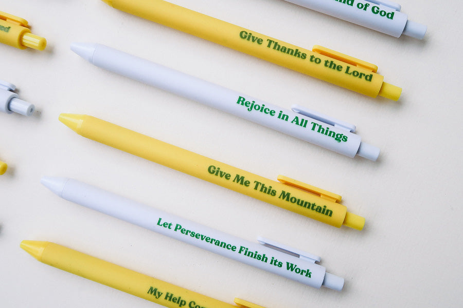 Scripture Pen {Ballpoint Pen} - Brass Pen by The Commandment, The Commandment Co , Singapore Christian gifts shop