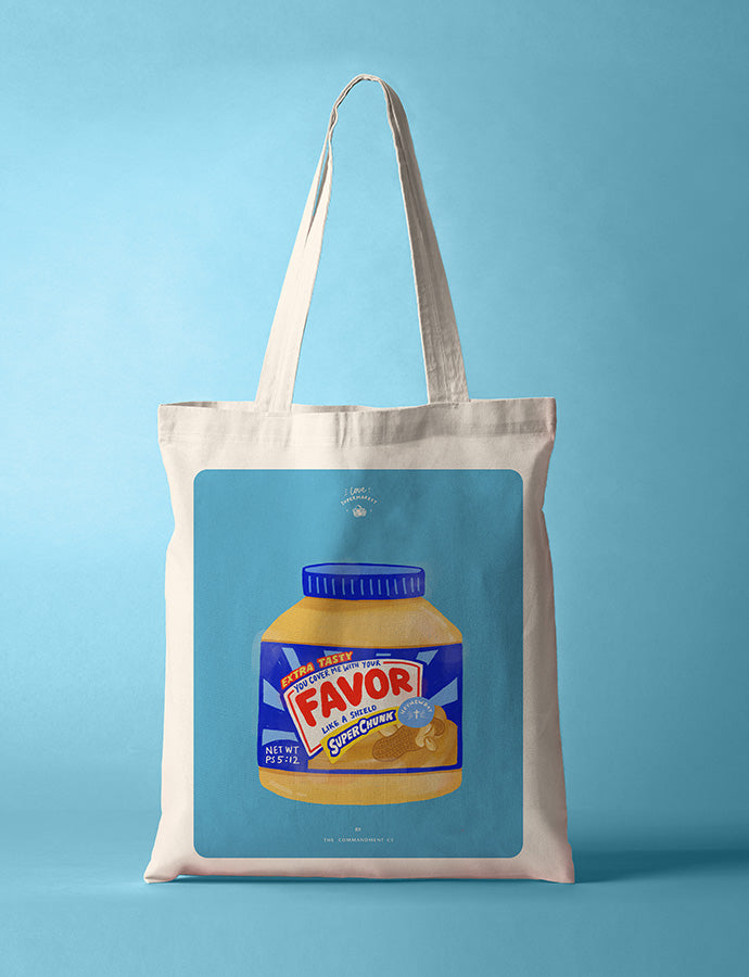 Favor Peanut Butter {Tote Bag} - tote bag by The Commandment, The Commandment Co , Singapore Christian gifts shop