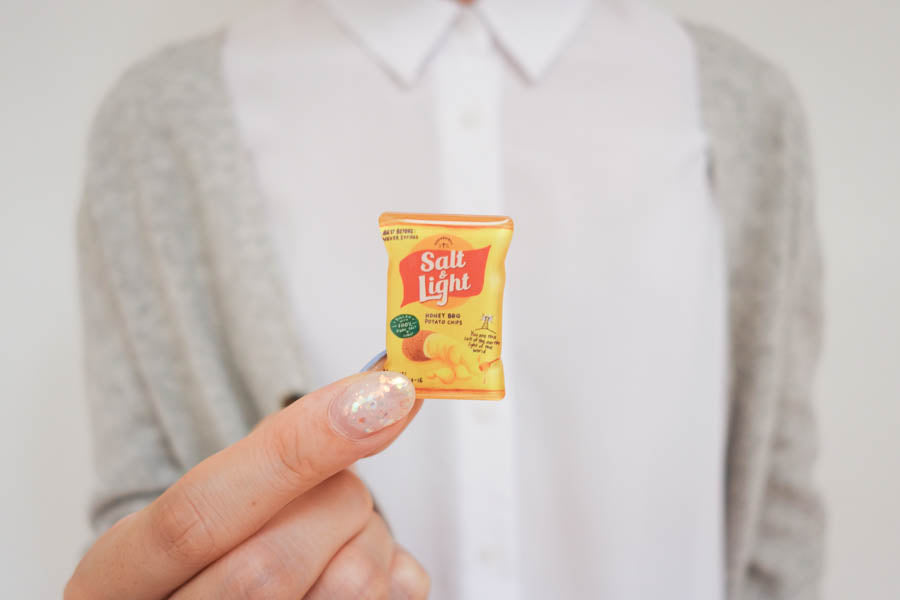 Salt & Light Chips {LOVE SUPERMARKET Pins} - Accessories by Hey New Day, The Commandment Co , Singapore Christian gifts shop