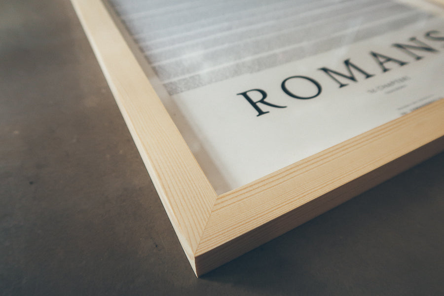 Minimalist Solid Wooden Poster Frame - by The Commandment Co , The Commandment Co , Singapore Christian gifts shop