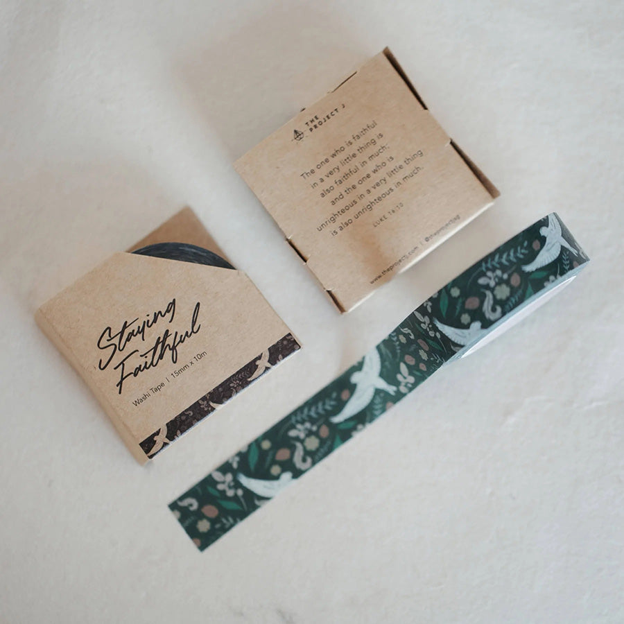 Staying Faithful | Washi Tape - Stickers by The Project J, The Commandment Co , Singapore Christian gifts shop