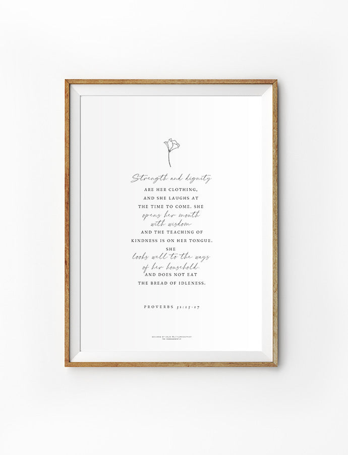 wall art poster designed by Chloe @littlemosesprint ideal gift for her