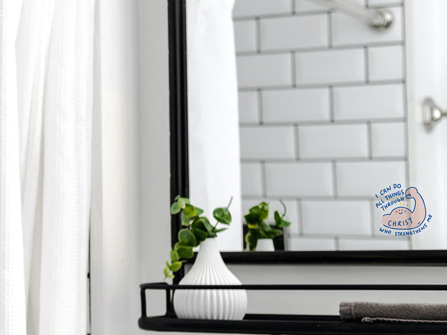 I Can Do All Things Through Christ {Mirror Decal Stickers} - Decal by The Commandment Co, The Commandment Co , Singapore Christian gifts shop