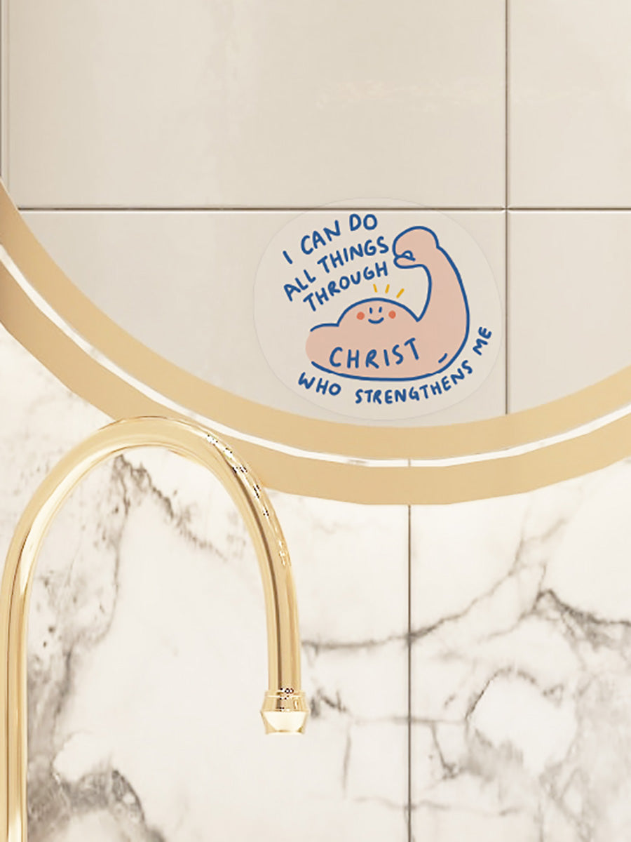 I Can Do All Things Through Christ {Mirror Decal Stickers} - Decal by The Commandment Co, The Commandment Co , Singapore Christian gifts shop