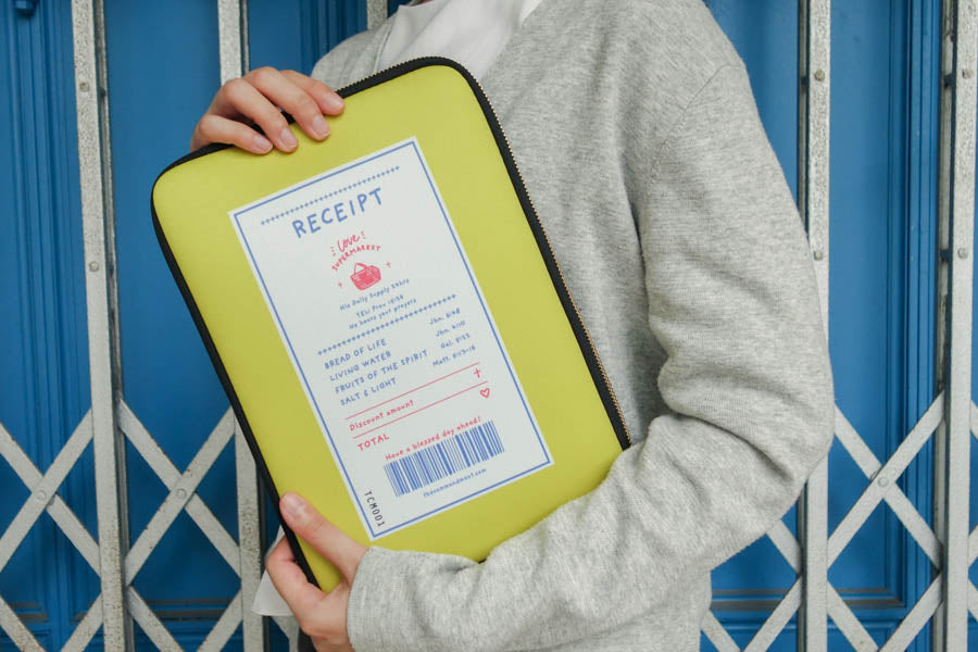 Grace Cereal | Laptop Sleeve {LOVE SUPERMARKET} - Laptop Sleeve by The Commandment Co, The Commandment Co , Singapore Christian gifts shop