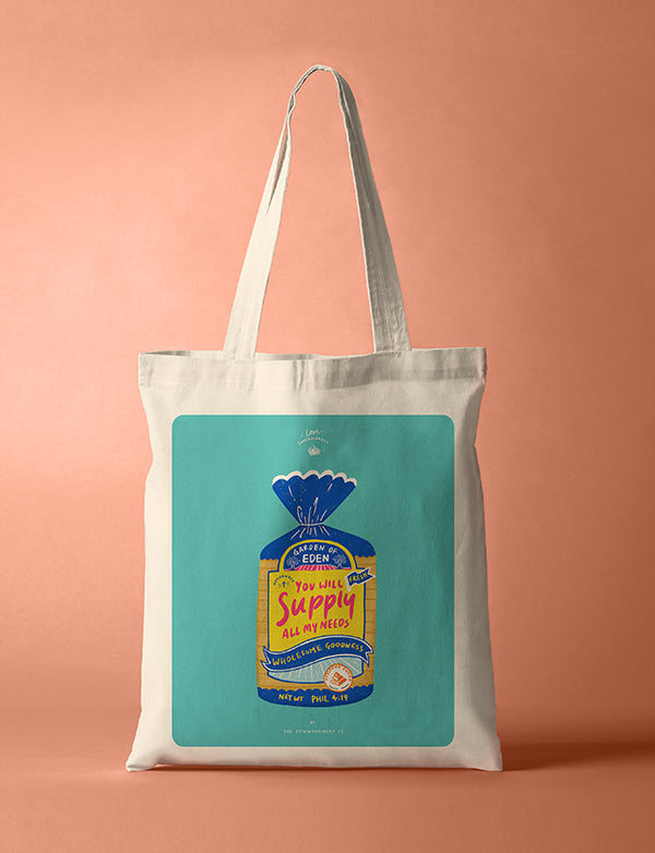 Wholesome Bread Pack {Tote Bag} - tote bag by The Commandment, The Commandment Co , Singapore Christian gifts shop