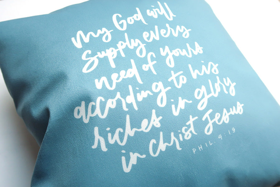 He Must Increase But I Must Decrease {Cushion Cover} - Cushion Covers by Hannah Letters, The Commandment Co , Singapore Christian gifts shop