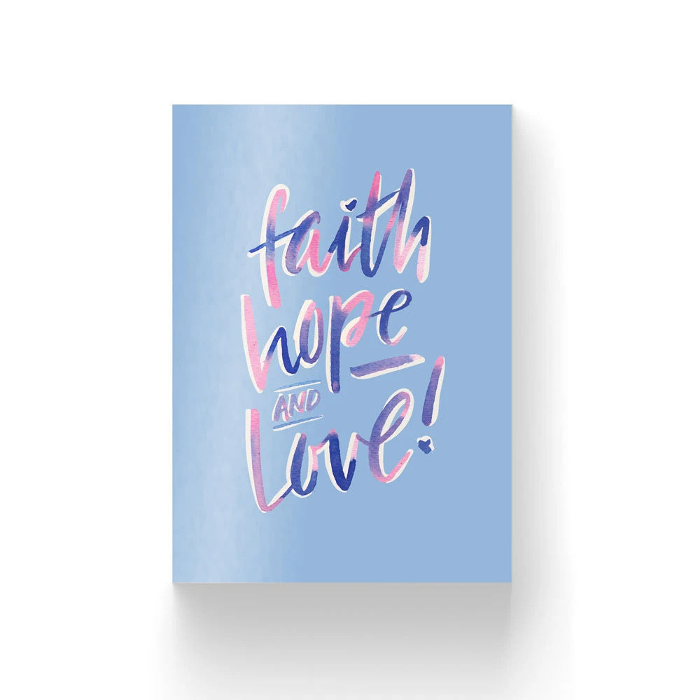 Faith Hope Love {Card} - Cards by The Brave Assembly, The Commandment Co , Singapore Christian gifts shop
