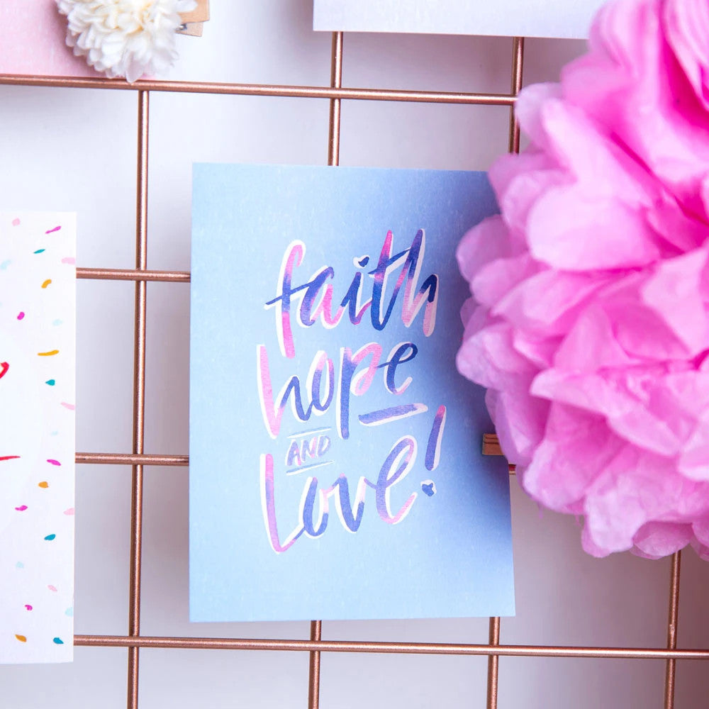 Faith Hope Love {Card} - Cards by The Brave Assembly, The Commandment Co , Singapore Christian gifts shop